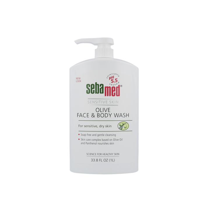 Sebamed Olive Face and Body Wash With Pump for Sensitive and Delicate Skin