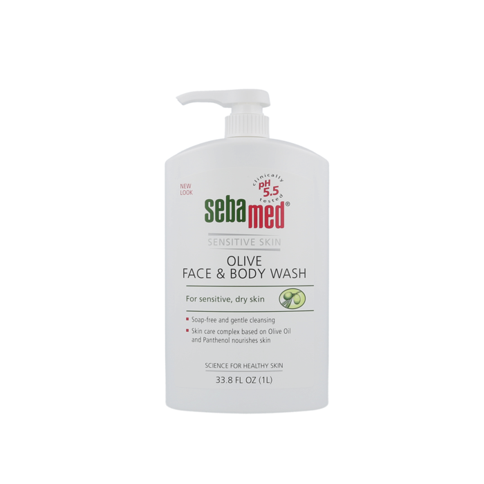 Sebamed Olive Face and Body Wash With Pump for Sensitive and Delicate Skin
