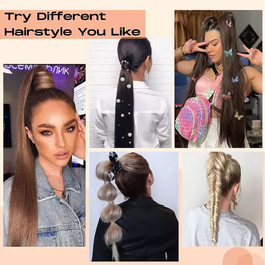 SEIKEA Wrap Around Ponytail Straight Hair Extension