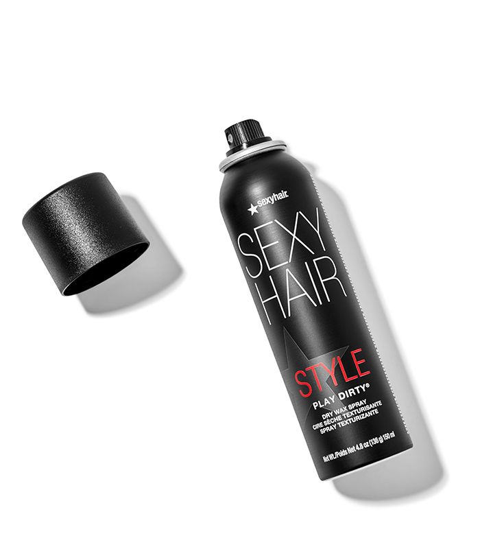 SexyHair Style Play Dirty Dry Wax Spray | Body and Dimension | Helps Achieve Second-Day Look | All Hair Types Play Dirty | 4.8 fl oz