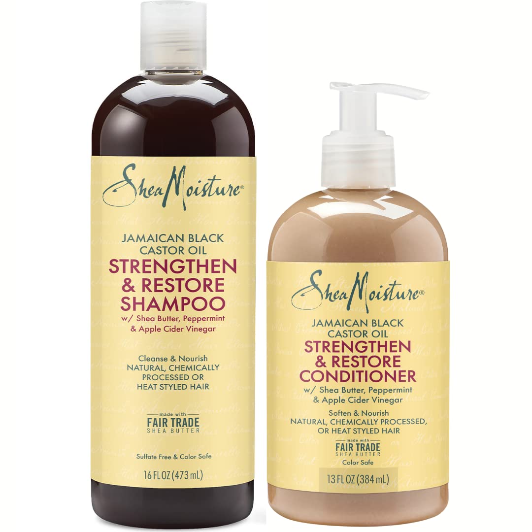 Shea Moisture Strengthen And Restore Shampoo and Conditioner