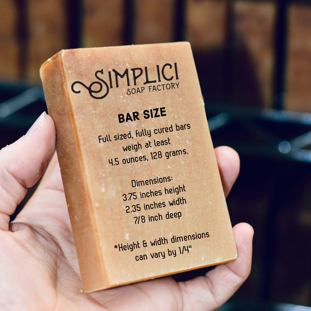 Simplici Charcoal No Added Scent Hand Cut Bars