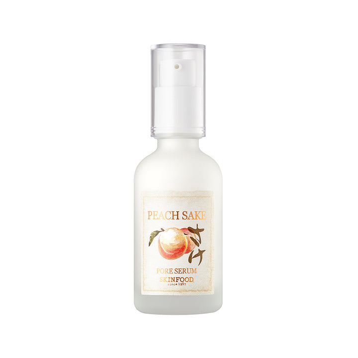 SKINFOOD Peach Sake Pore Serum 45ml (1.52 oz) - Tighten Pores and Sebum Control Skin Smoothing Facial Serum for Oily Skin