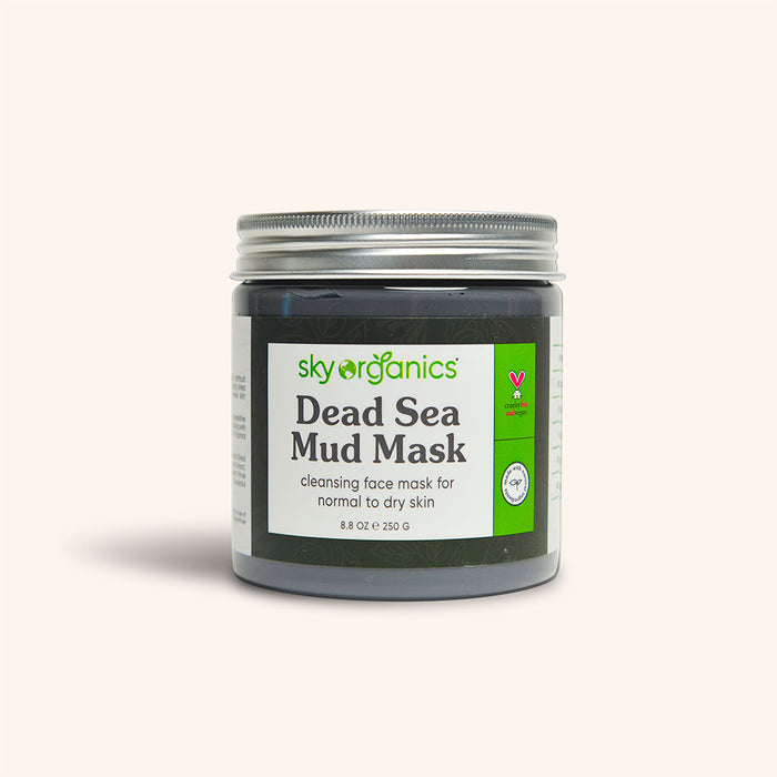 Sky Organics Dead Sea Mud Mask for Face to Detoxify, Cleanse & Soothe, 8 fl. Oz. 8 Ounce (Pack of 1)