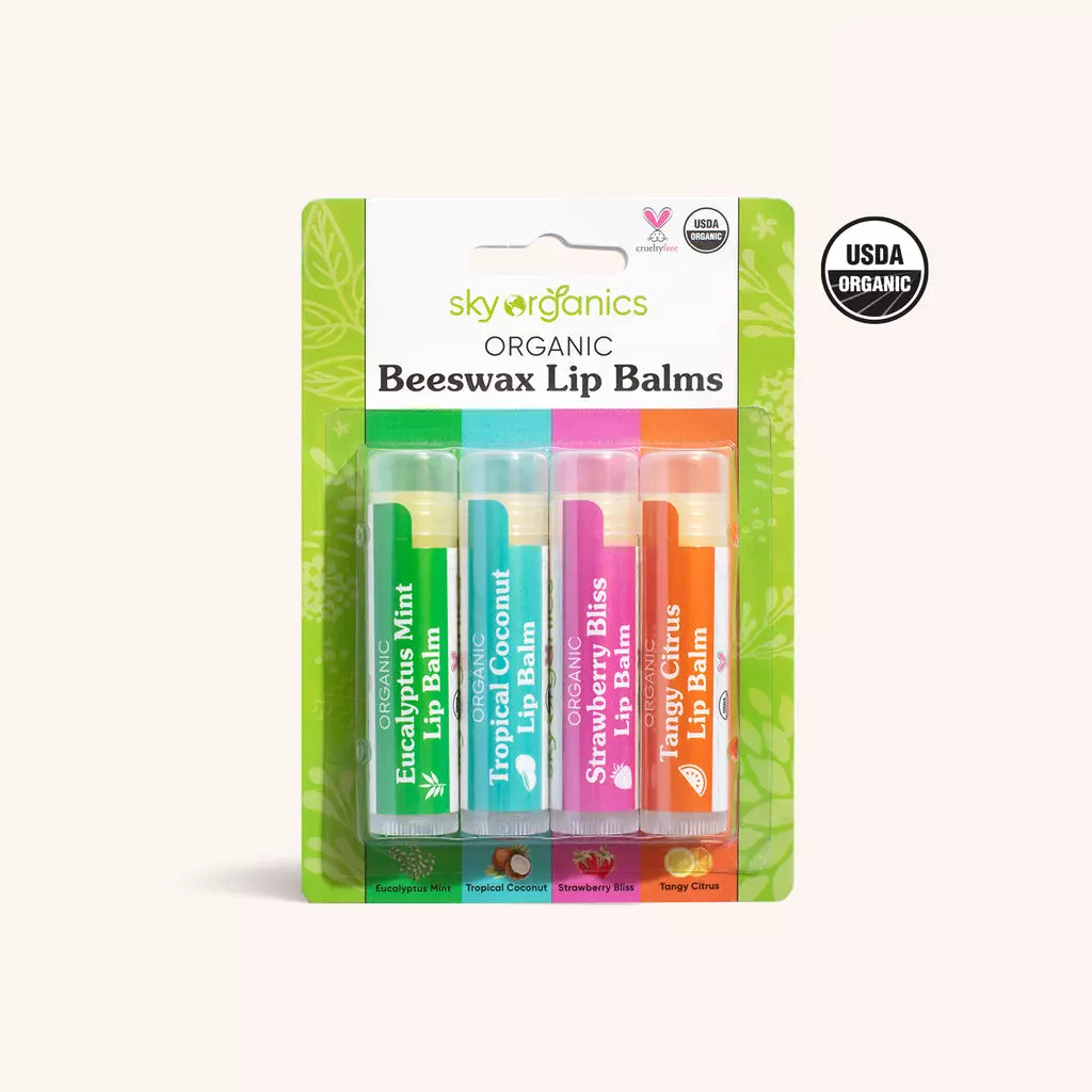 Sky Organics Organic Beeswax Lip Balms