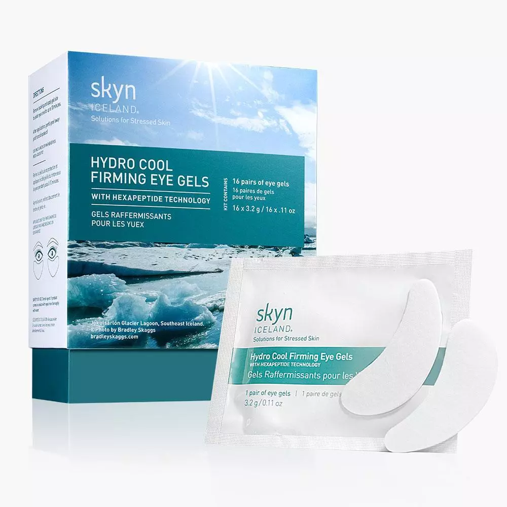 skyn ICELAND Hydro Cool Firming Eye Gels: Under-Eye Gel Patches to Firm, Tone and De-Puff Under-Eye Skin, 8 Pairs 8 Pair (Pack of 1)