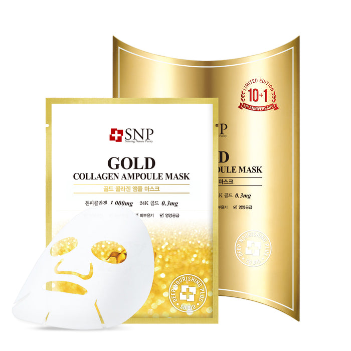 SNP Gold Collagen Ampoule Mask