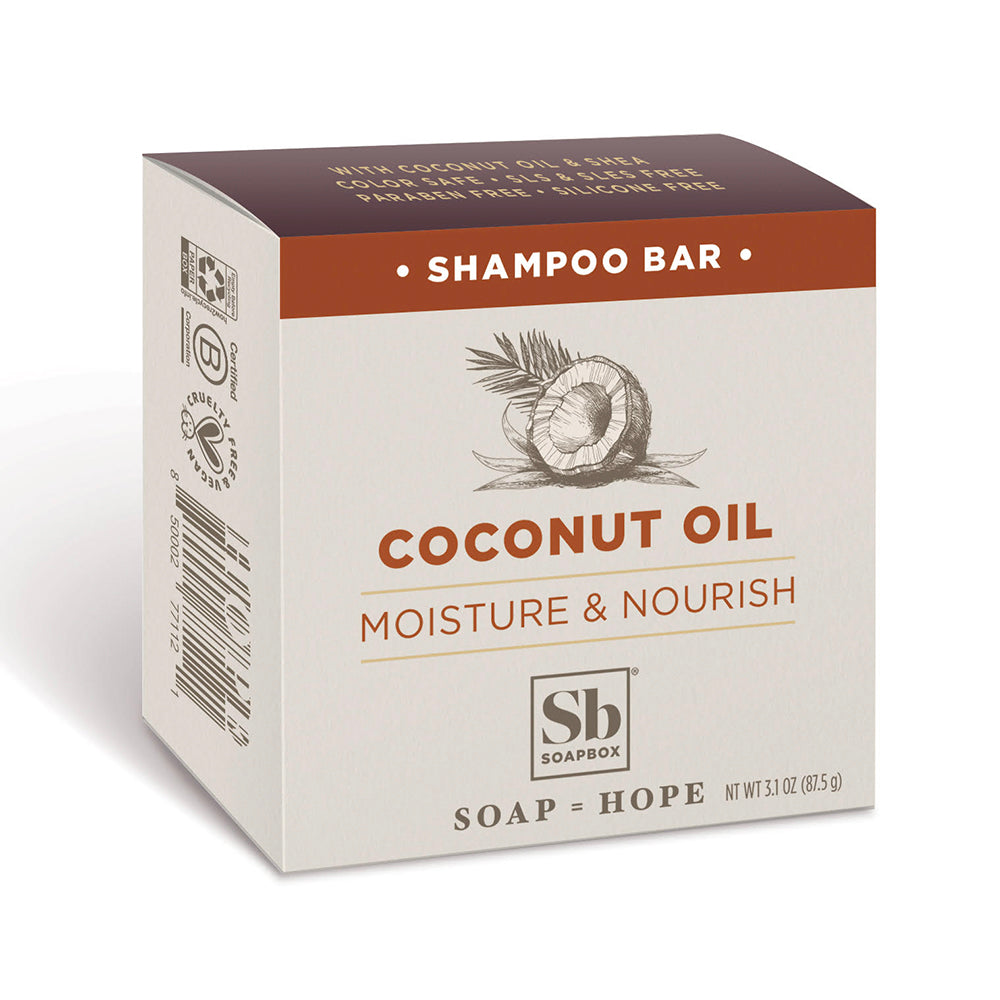 Soapbox Coconut OIl Shampoo Bar