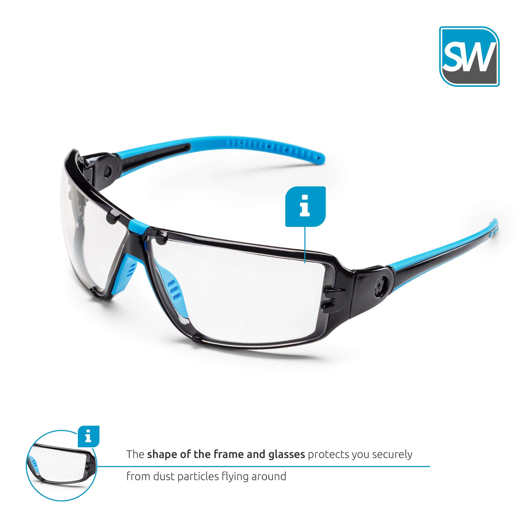 SolidWork Safety Glasses with Integrated Side Protection