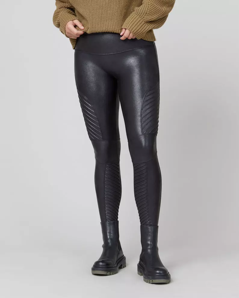 SPANX Women’s Faux Leather Moto Leggings