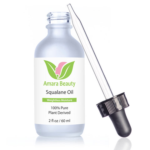 Squalane Oil Moisturizer with 100% Pure Plant Derived Squalane for Face, Body, Skin and Hair - Face Oil 2 fl. oz.