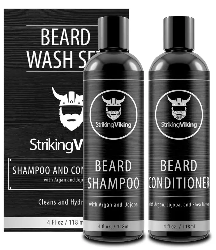 StrikingViking Beard Shampoo and Conditioner for Men