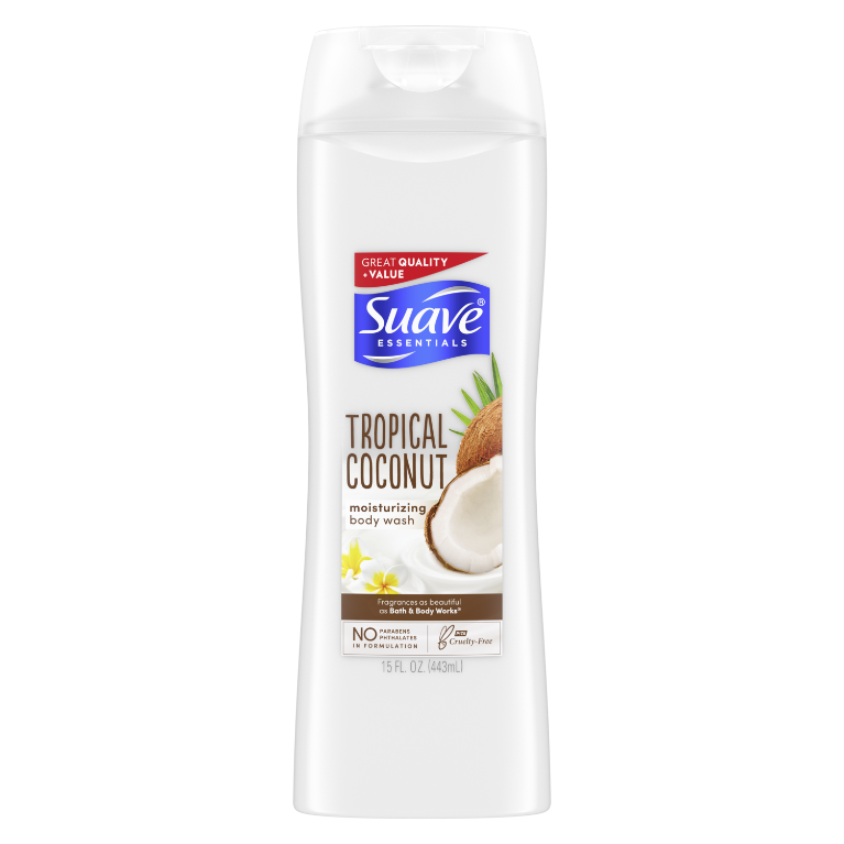 Suave Essentials Tropical Coconut Body Wash
