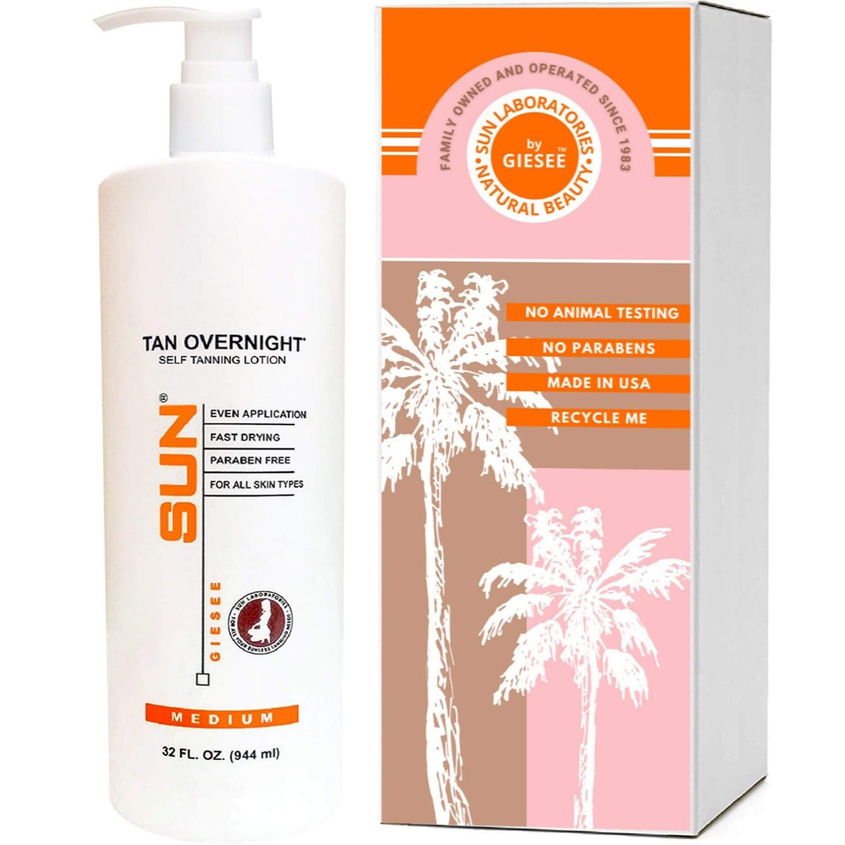 Sun Laboratories Tan Overnight Self TanningLotion