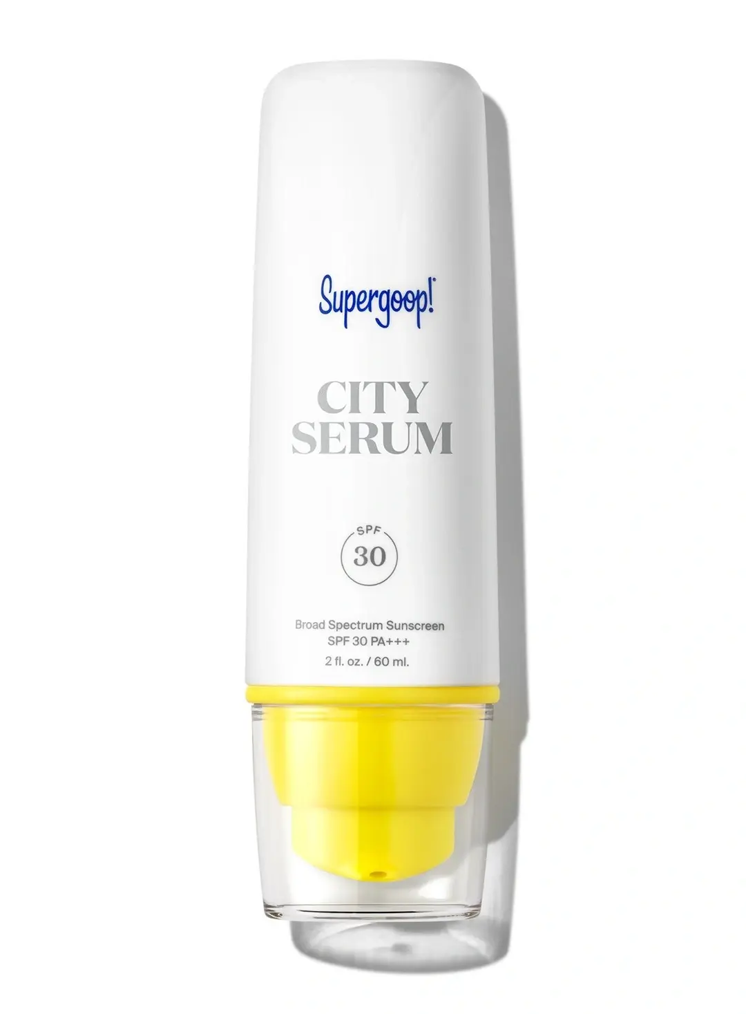 Supergoop! City Serum, 2 fl oz - SPF 30 PA+++ Anti-Aging Morning Lotion - Lightweight, Antioxidant-Rich Formula - Hydrating Vitamin Serum for Face - Prep & Protect with Vitamin E & B5 - Great for Guys 2 Fl Oz (Pack of 1)