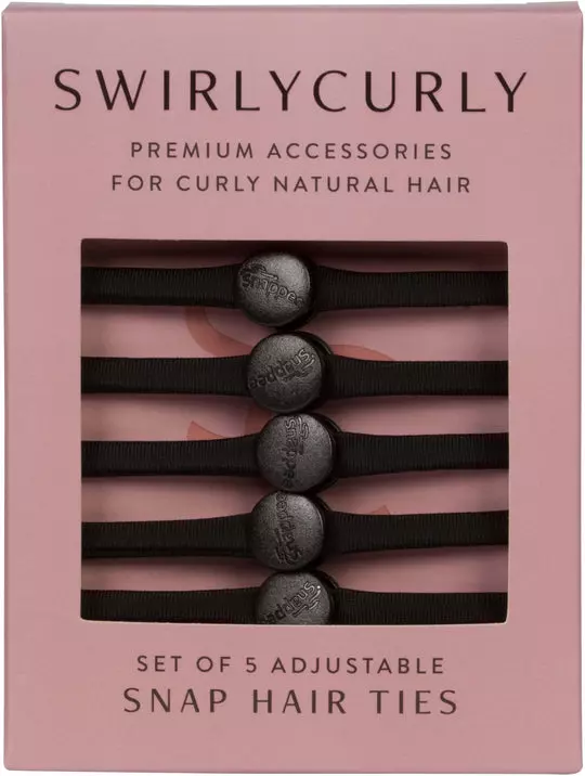 SWIRLYCURLY Snap Hair Ties
