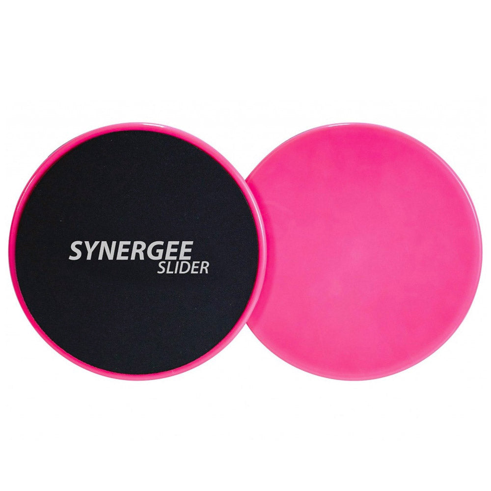 Synergee Core Sliders. Dual Sided Use on Carpet or Hardwood Floors. Abdominal Exercise Equipment Electric Green