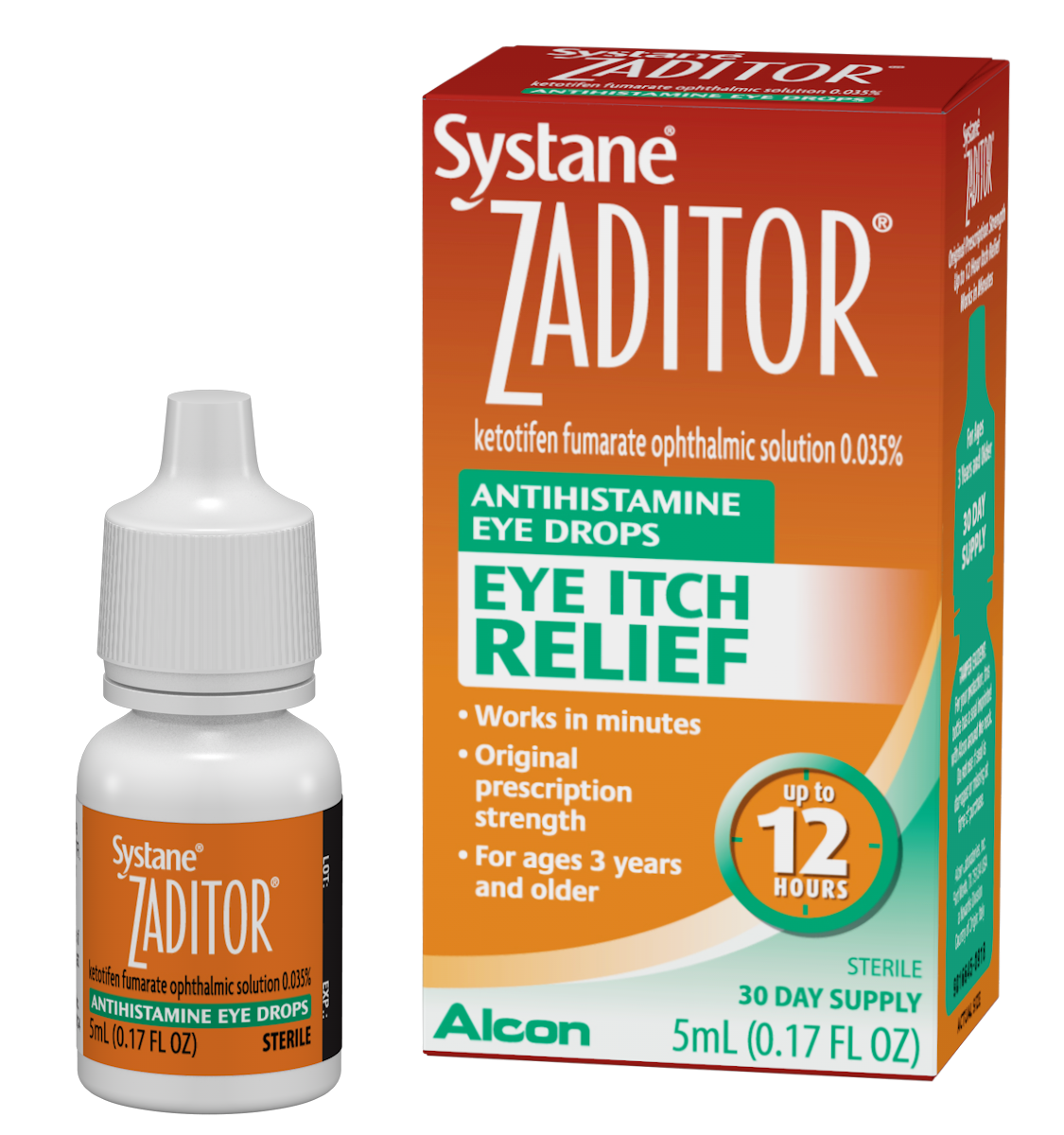 Systane Zaditor Antihistamine Eye Drops