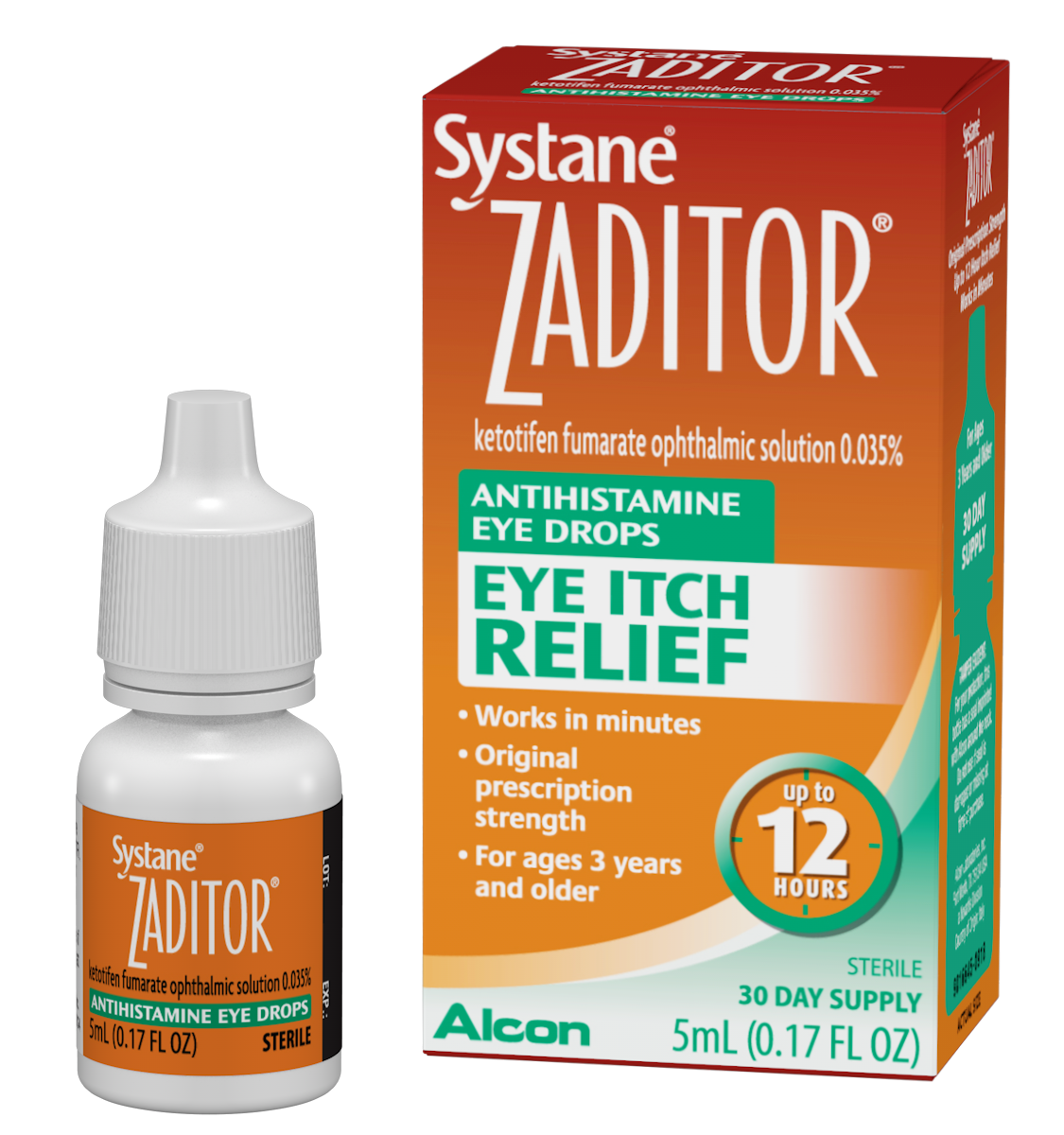 Systane Zaditor Antihistamine Eye Drops