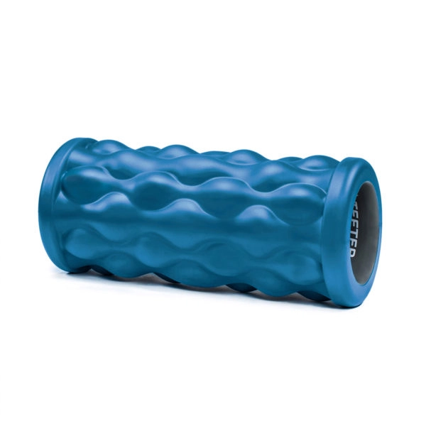 Teeter Massage Foam Roller - Textured for Deep Tissue Muscle Relief to Boost Recovery, Flexibility, Mobility - Back Pain Relief, Sports Massage, Myofascial Release More Firm (Gray/Bumpy) 26.0 Inches