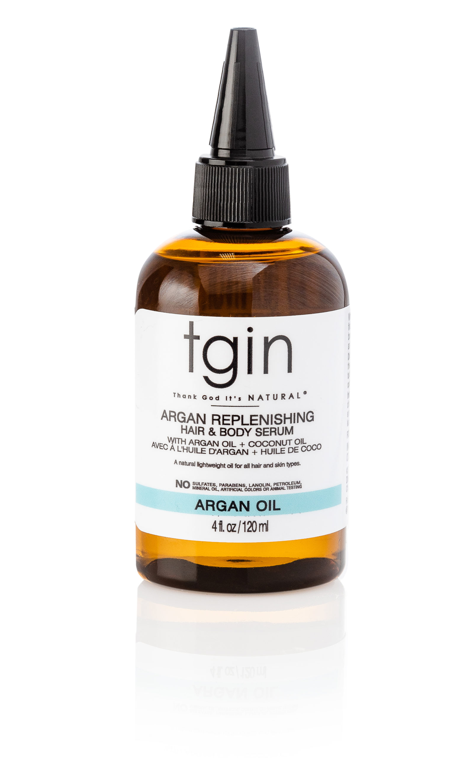 tgin Argan Replenishing Hair And Body Serum For Natural Hair