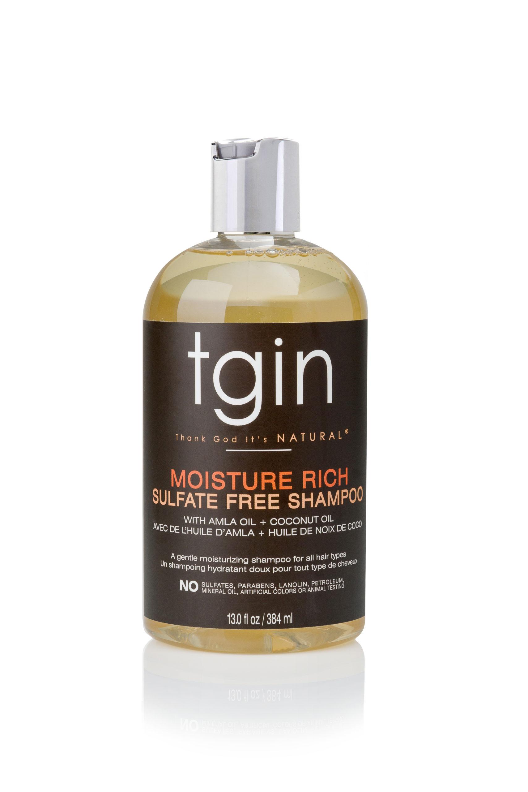 tgin Moisture Rich Sulfate Free Shampoo voor natuurlijk haar - Droog haar - Krullend haar - 13 Oz