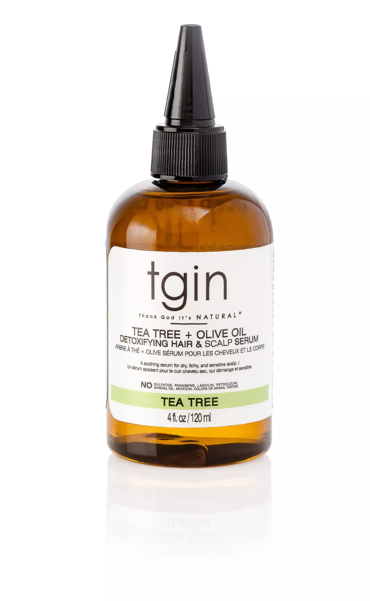 tgin Tea Tree + Olive Oil Detoxifying Dry Itchy Hair And Scalp Serum - 4 Oz