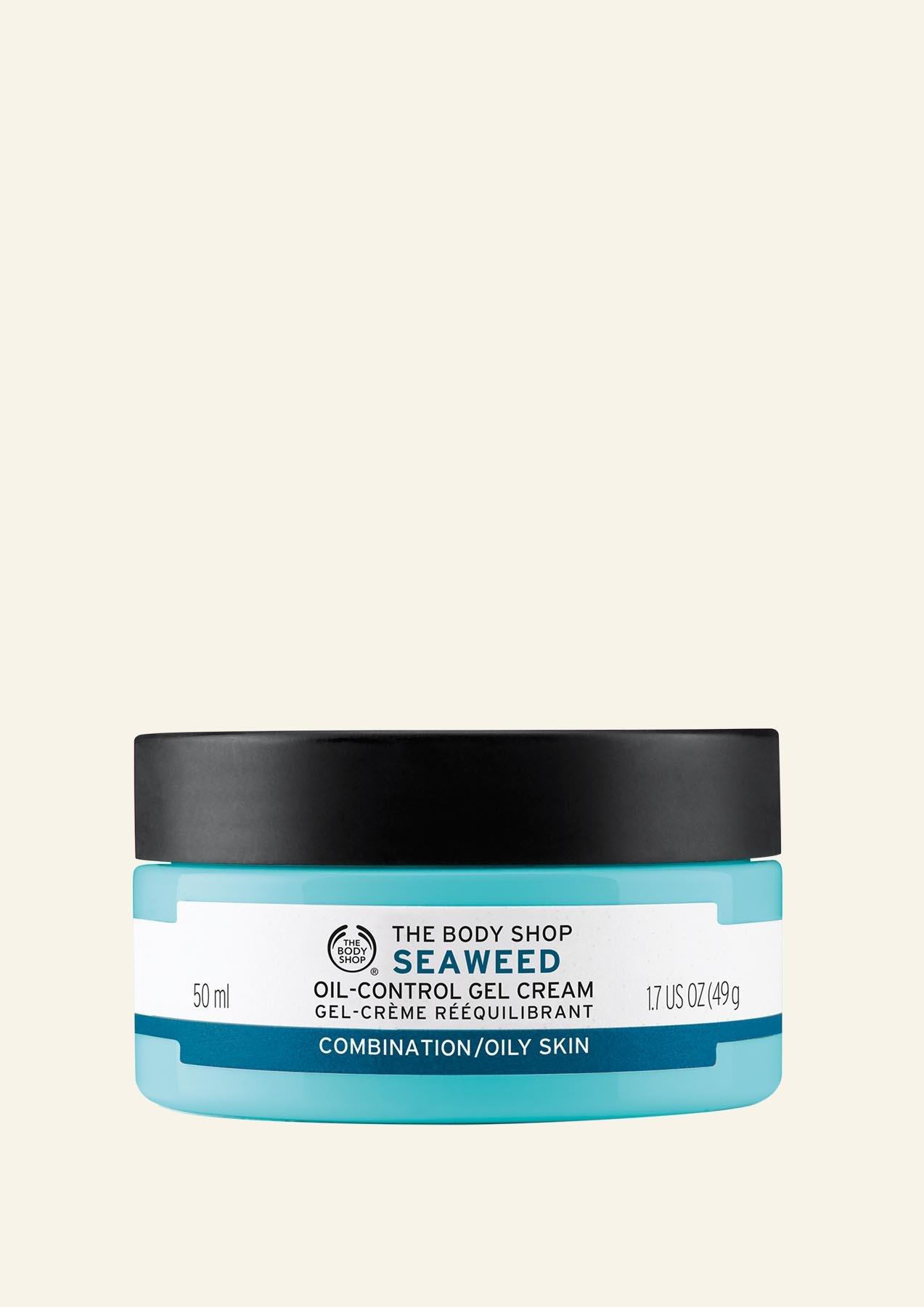 The Body Shop 1094281 Seaweed Oil-Control Gel Cream, Paraben-Free Daily Face Cream, 1.7 Oz.