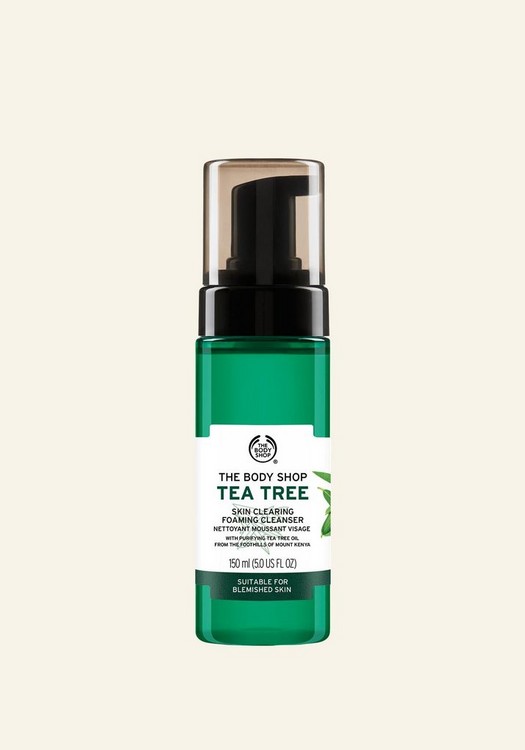 The Body Shop Tea Tree Skin Clearing Foaming Cleanser, 5 Fl Oz (Vegan)