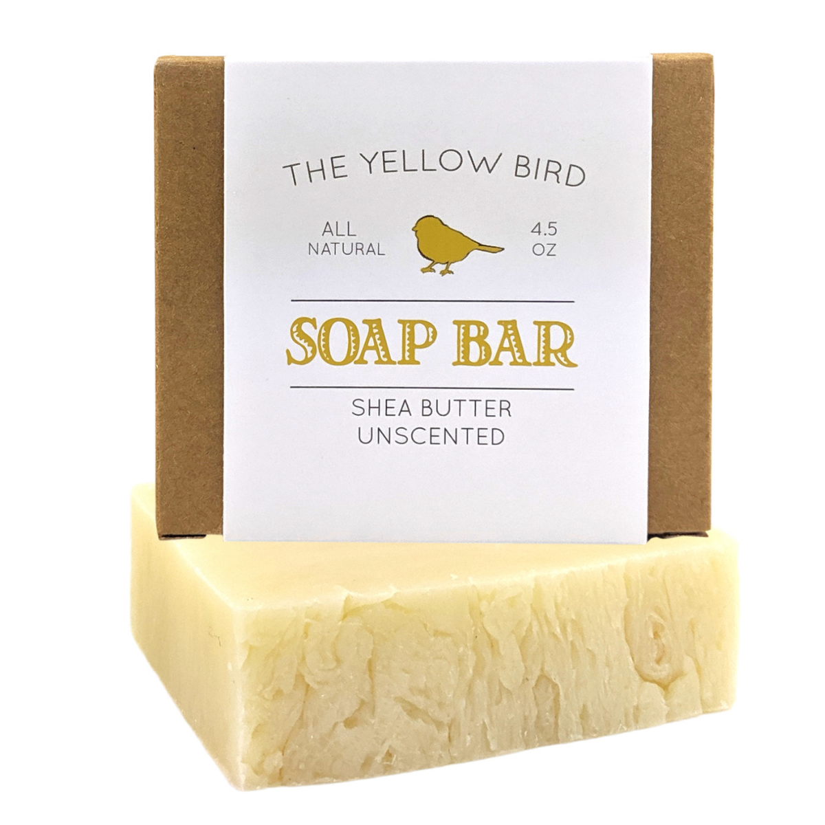 The Yellow Bird Shea Butter Unscented Soap Bar