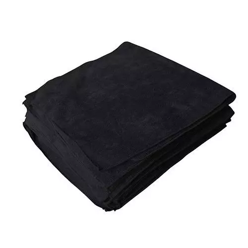 Towels by Doctor Joe ULTRA-15BLK Safe-2-Bleach Deep Black