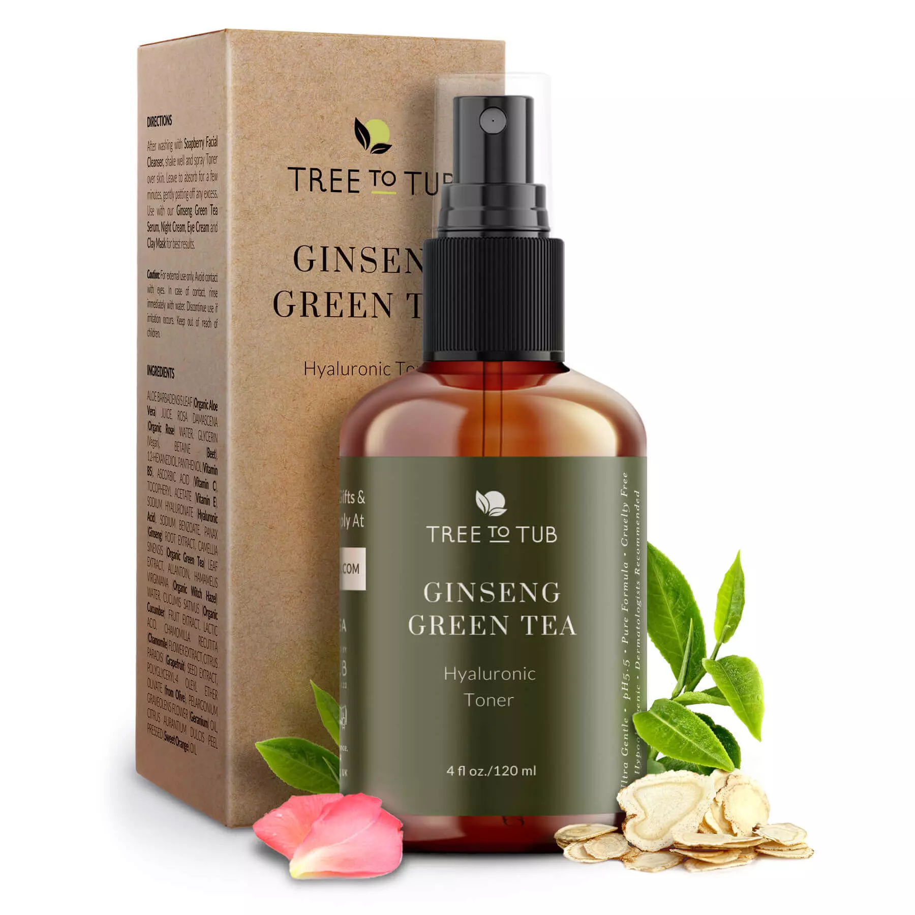 Tree To Tub Ginseng Green Tea Hyaluronic Repair Toner