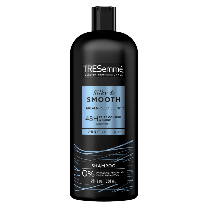 TRESemme Touchable Softness Anti Frizz Shampoo Shampoo for Shiny Hair Smooth & Silky Moroccan Argan Oil Dry Hair Shampoo Formula 28 oz