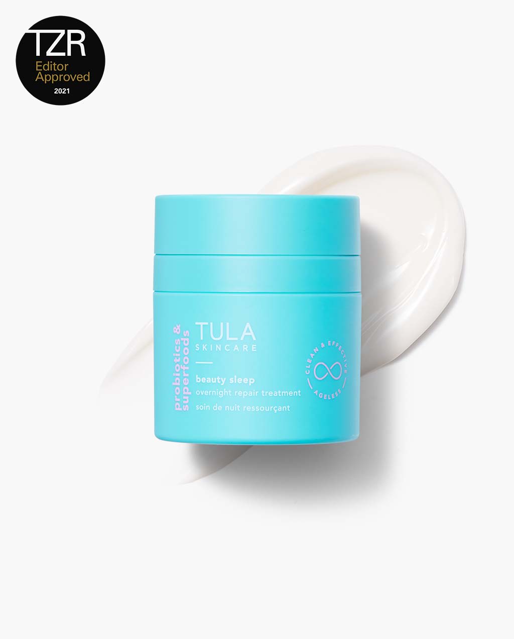 TULA Skin Care Beauty Sleep Overnight Repair Treatment | Anti-Aging, Night Cream, Contains Natural Peptides, AHAs, Retinol, Vitamin C to Reduce the Appearance of Lines and Dull Tone| 1.7 oz.