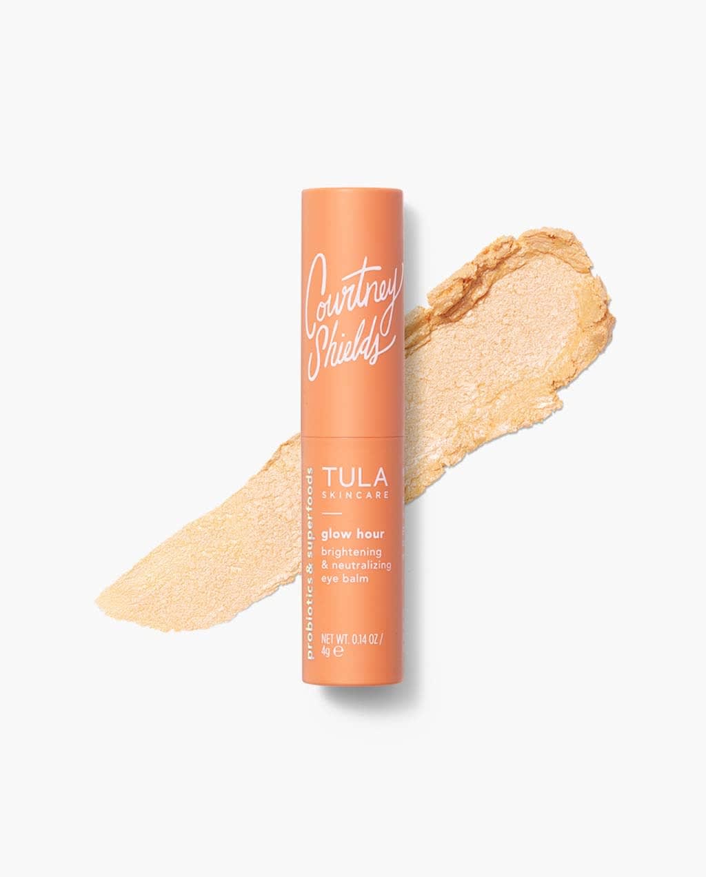 TULA Skin Care Glow Hour Brightening & Neutralizing Eye Balm | Dark Circle Under Eye Treatment, Instantly Hydrate and Brighten Undereye Area, Portable and Perfect to Use On-the-go | 0.14 oz.