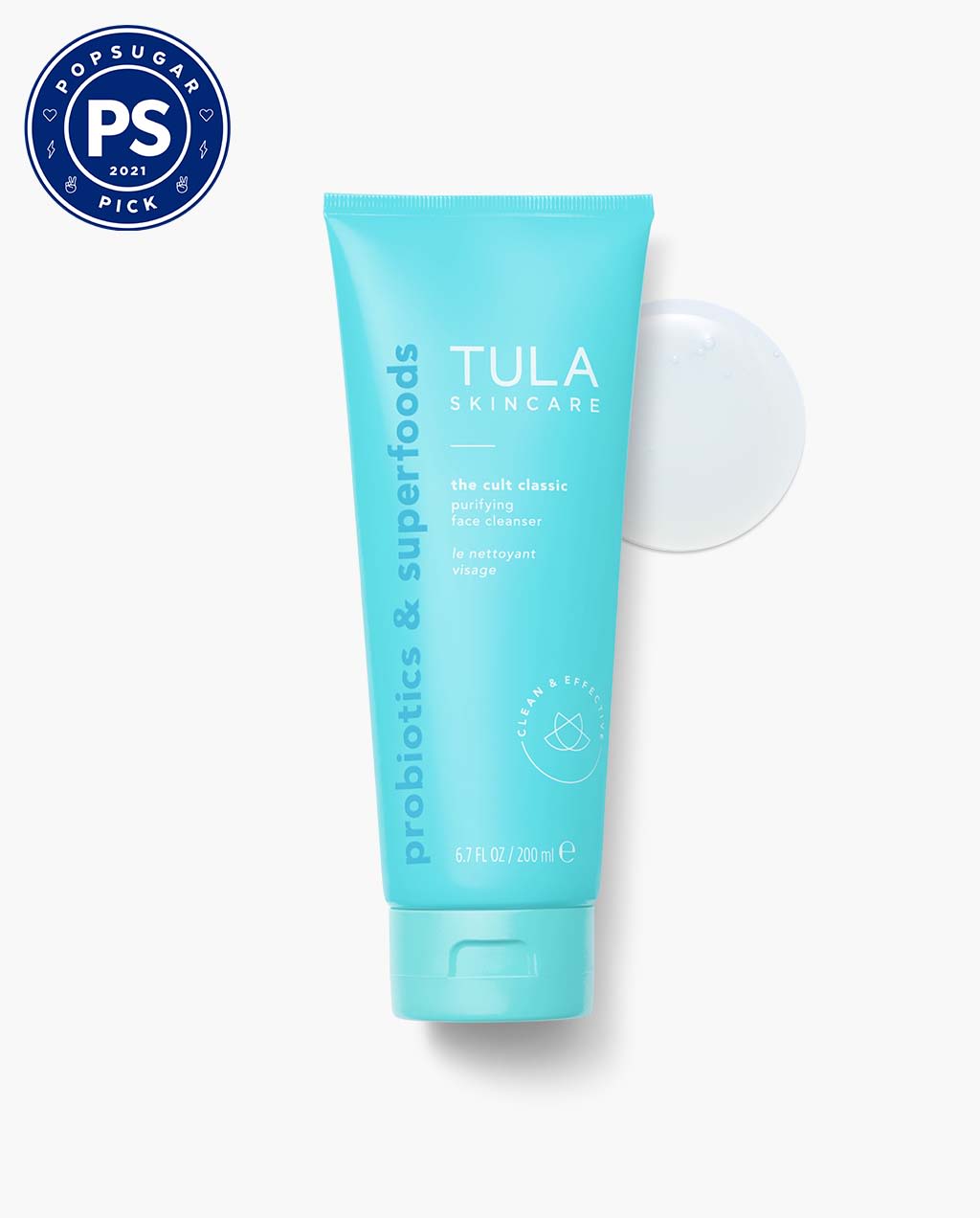 TULA Skin Care The Cult Classic Purifying Face Cleanser | Gentle and Effective Face Wash, Makeup Remover, Nourishing and Hydrating | 6.7 oz. (New Packaging) Turmeric 6.7 Ounce (Pack of 1)