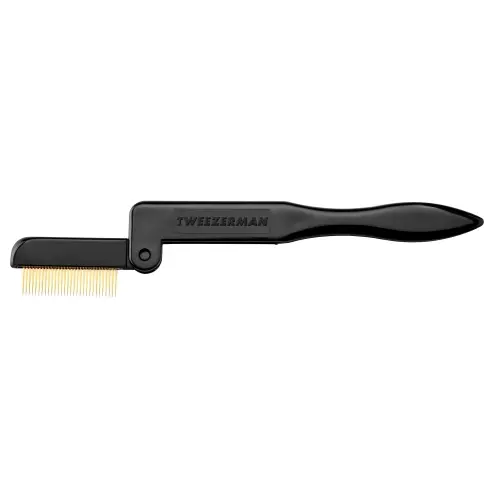 Tweezerman Folding Lashcomb, Gold (1054-P) Black