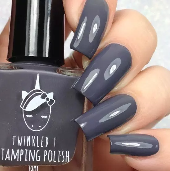 Twinkled T Stamping Polish - Smokey (Gray)