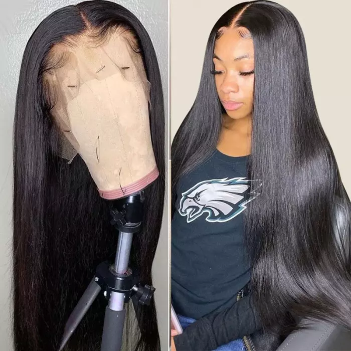 U-Nice Straight Lace Front Human Hair Wig