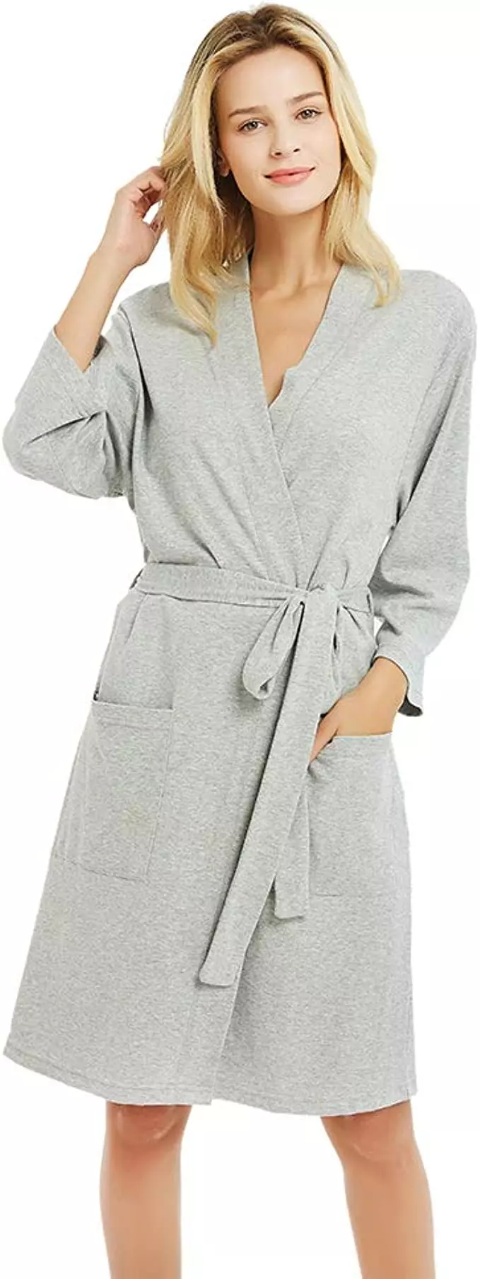 U2SKIIN Women’s Bathrobe – Grey