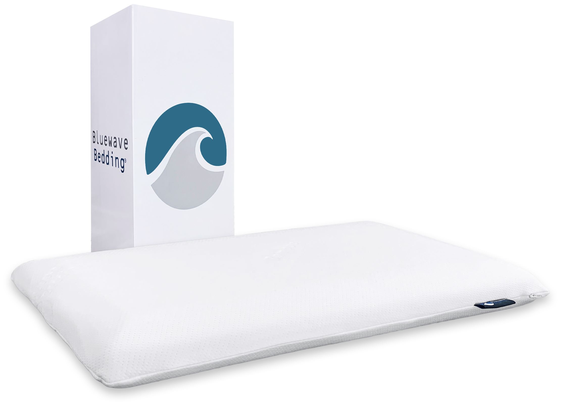 Ultra Slim Gel Memory Foam Pillow By Bluewave Bedding