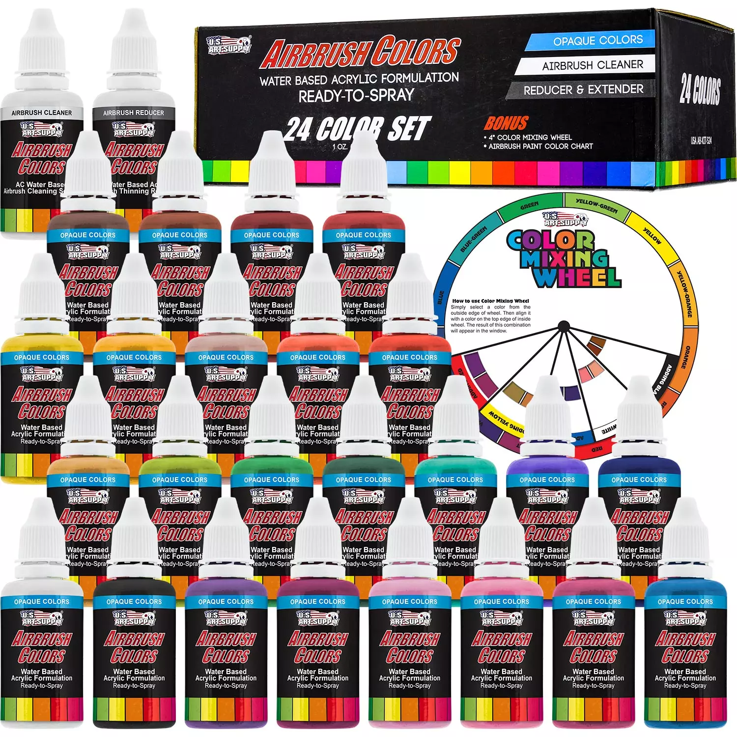 U.S. Art Supply Airbrush Colors