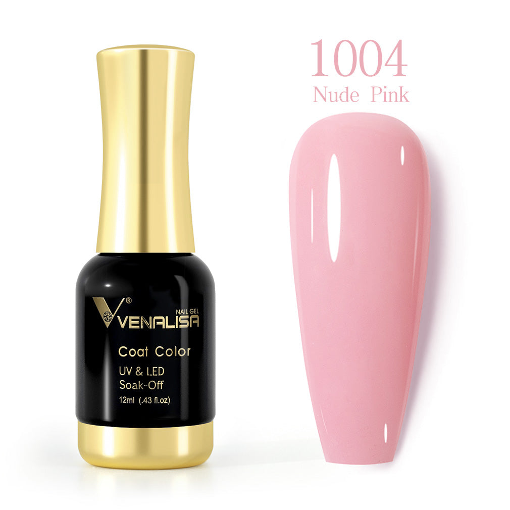VENALISA Nail Gel Coat Color Polish – 1004 Nude Pink