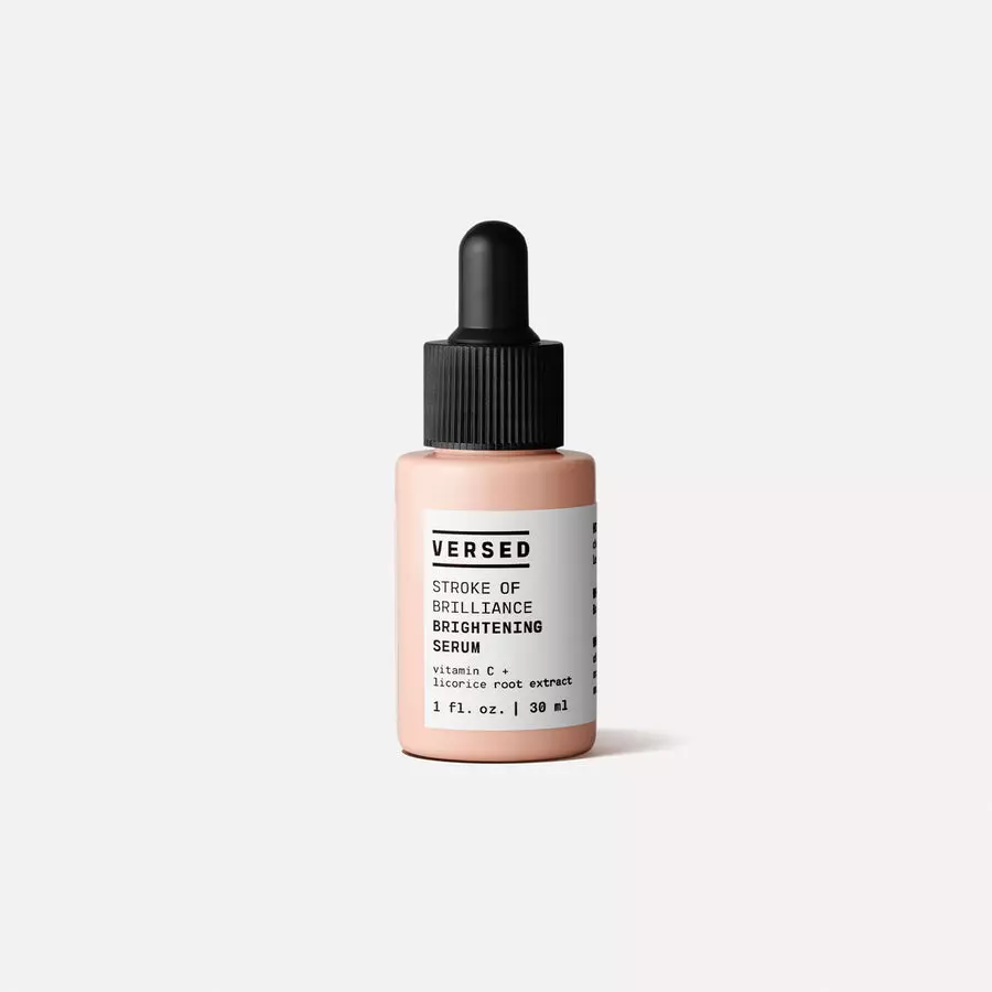 Versed Stroke Of Brilliance Brightening Facial Serum - Vitamin C, Licorice Root and Niacinamide Help Reduce Hyperpigmentation, Even Skin Tone and Firm for Hydrated Skin - Vegan (1 fl oz)