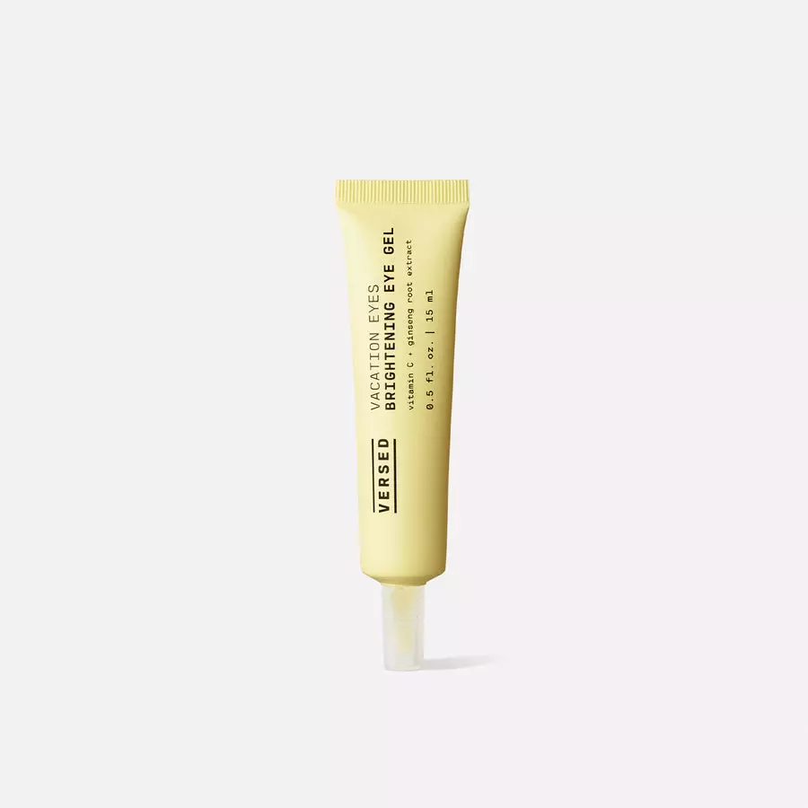 Versed Vacation Eyes Brightening Eye Gel 0.5 Fl. Oz! Formulated With Vitamin C, Niacinamide, And Ginseng Root Extract! Cruelty Free, Paraben Free and Vegan! Choose Your Skincare Treatment! (Eye Gel)