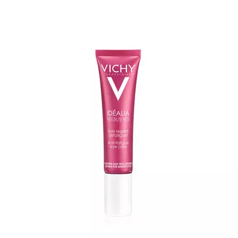 Vichy Idealia Eye Cream with Caffeine & Vitamin C, Anti-Aging Eye Cream for Dark Circles & Fine Lines to Brighten & Smoothe, 0.5 Fl Oz