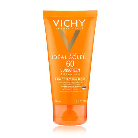 Vichy Laboratories Capital Soleil SPF 60 Soft Sheer Sunscreen Lotion, 5 oz