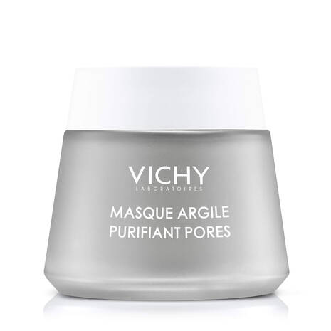 Vichy Pore Purifying Clay Face Mask with Aloe Vera, Pore Minimizer for Face, Multi-Masking Deep Pore Cleanser, Paraben-Free, 2.54 Fl Oz (Pack of 1)