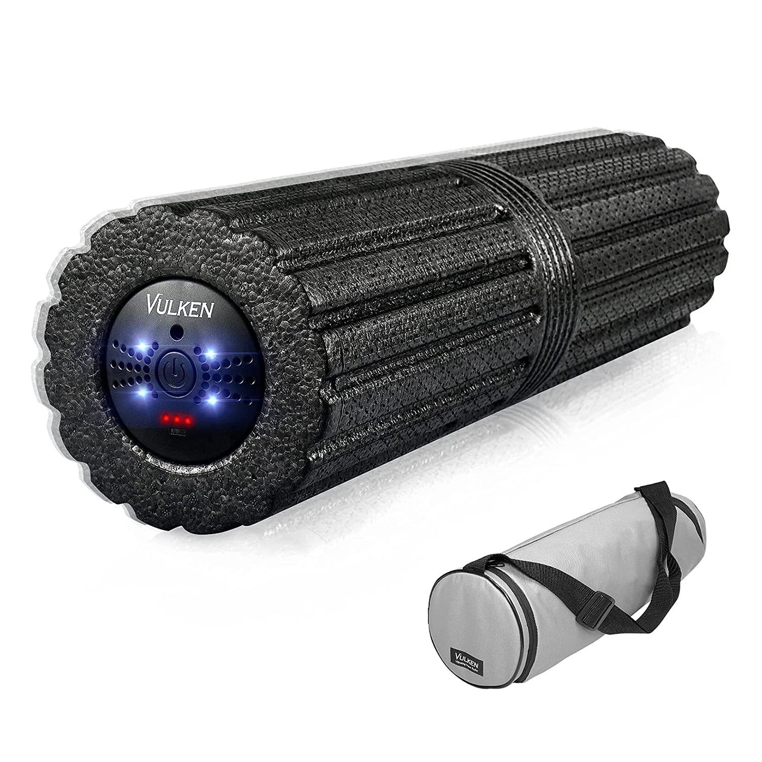Vulken Extra Long 17? Vibrating Foam Roller 4 Speeds 3800RPM High Intensity Quick Charge Electric Foam Roller Tissue Massager for Muscle Recovery