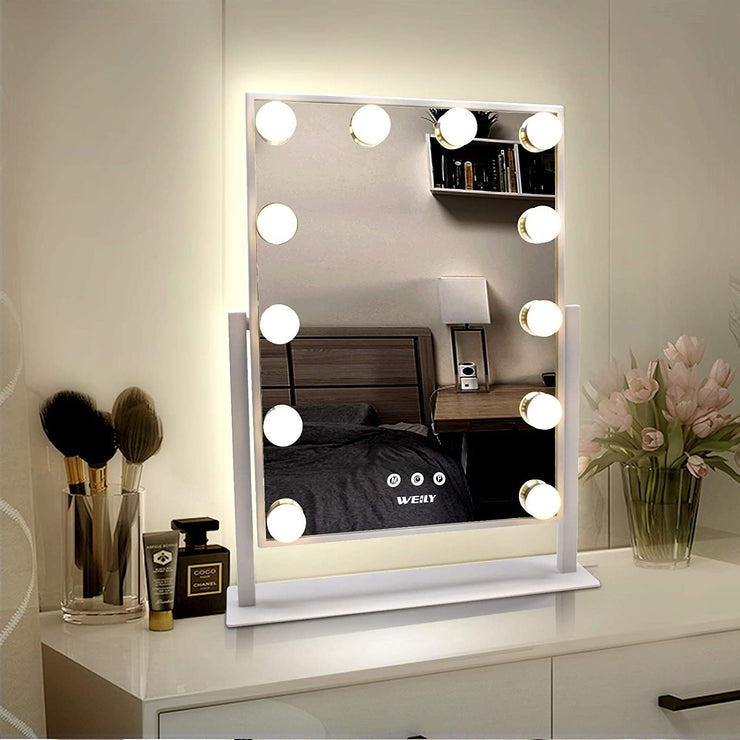 WEILY Hollywood Makeup Mirror With Lights